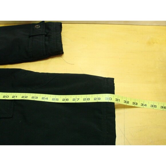 Gallery Coats Womens Large Black Zip Button Coat Jacket Pockets Satin Lined Warm - Picture 11 of 12